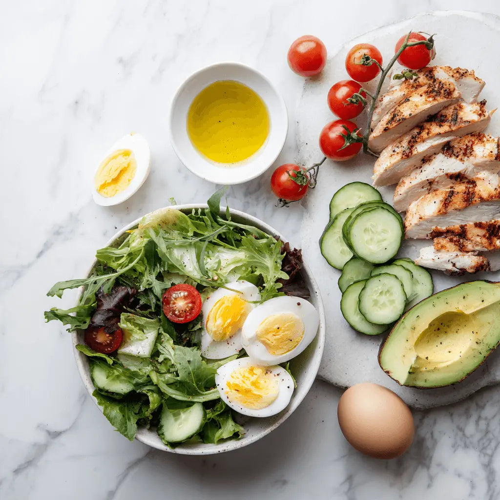 Koolhydraatarme lunchgerechten met eenvoudige en gezonde ingrediënten