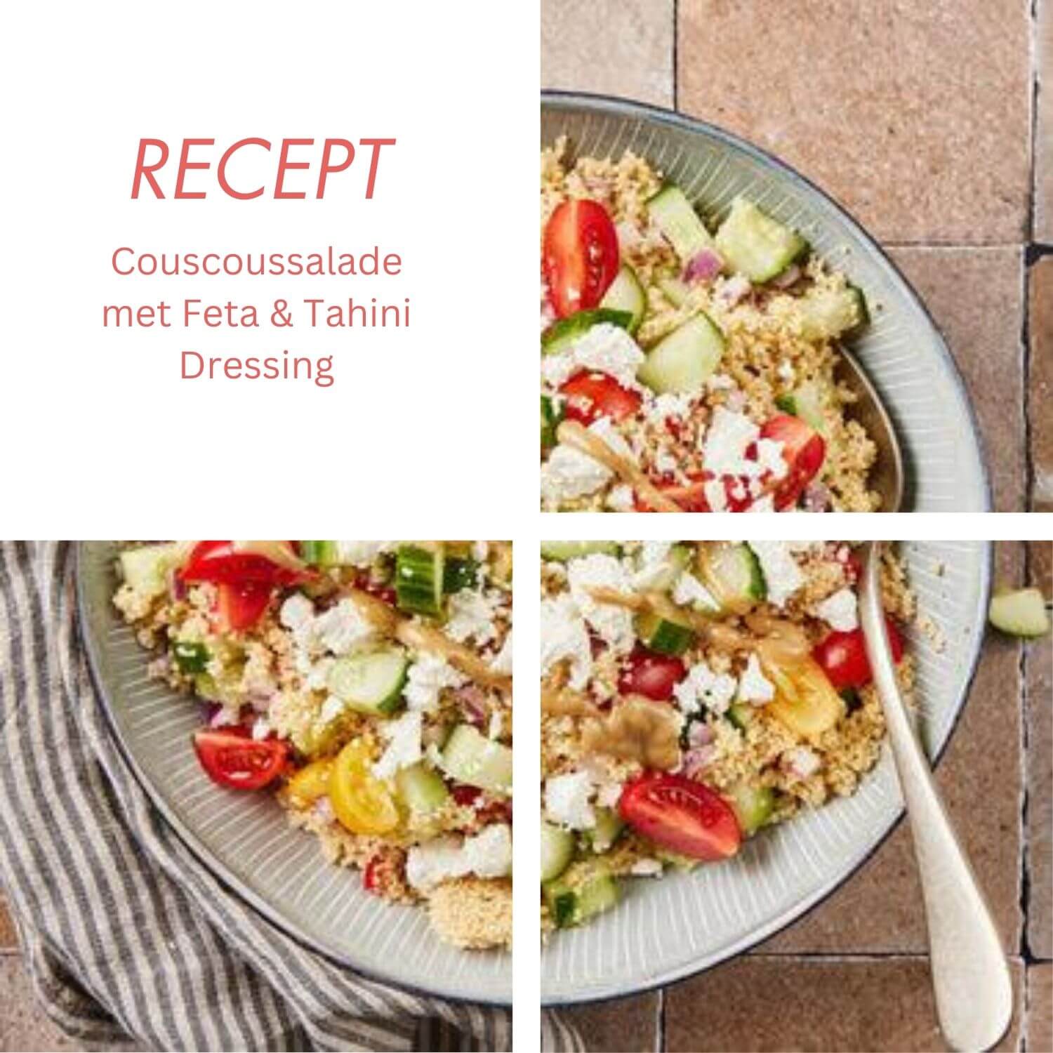 Couscoussalade met Feta & Tahini Dressing
