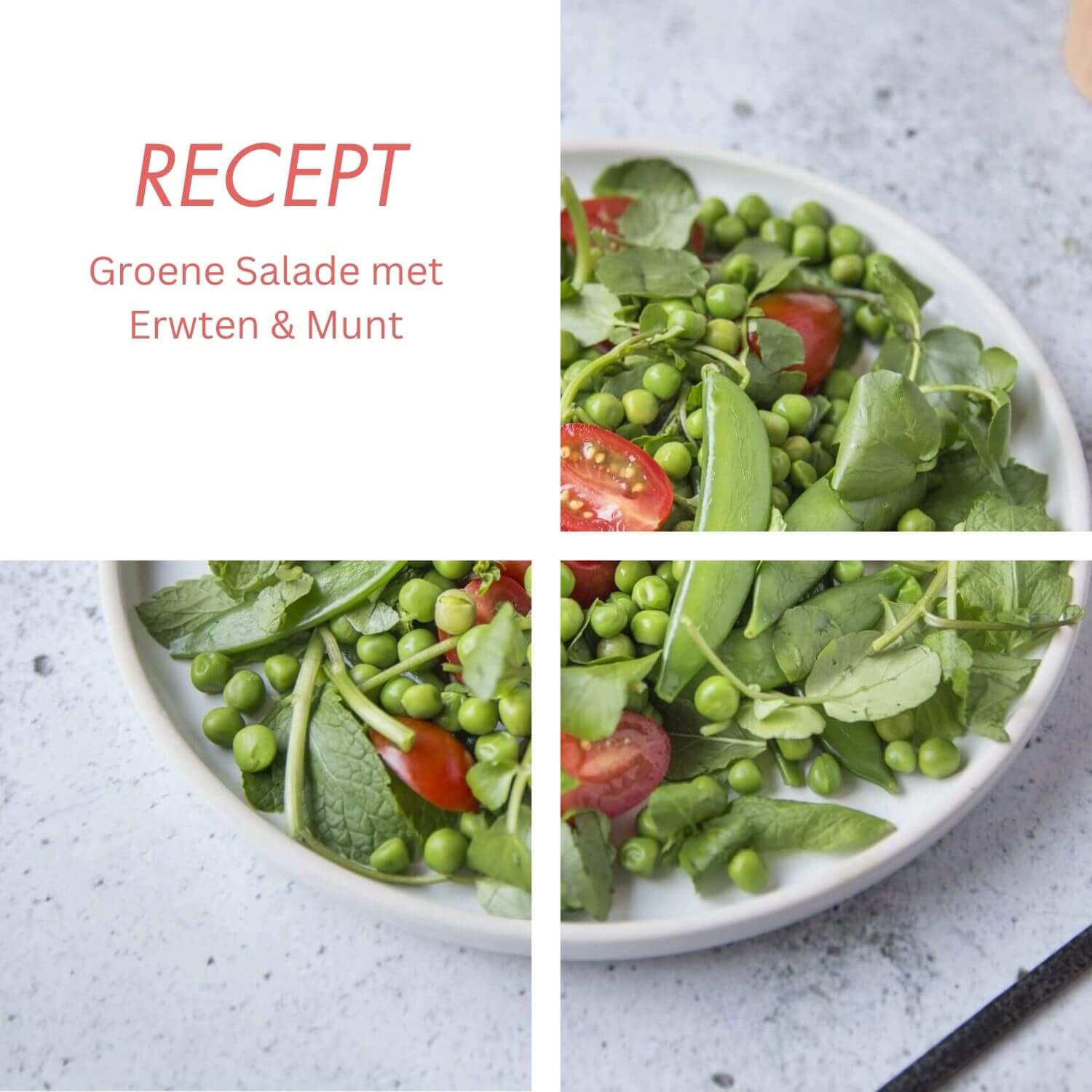 Groene Salade met Erwten & Munt