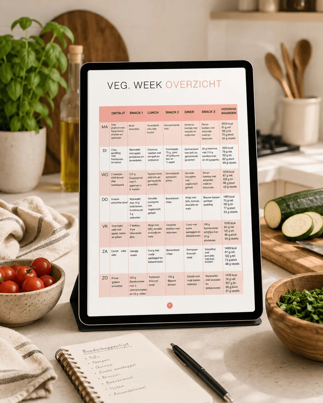 Gratis Vegetarische Testweek – 7 Dagen Weekmenu
